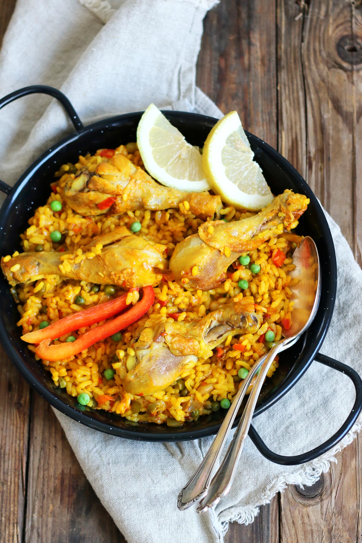 Einfache Paella mit Hühnchen aka. Paella con Pollo | Bake to the roots