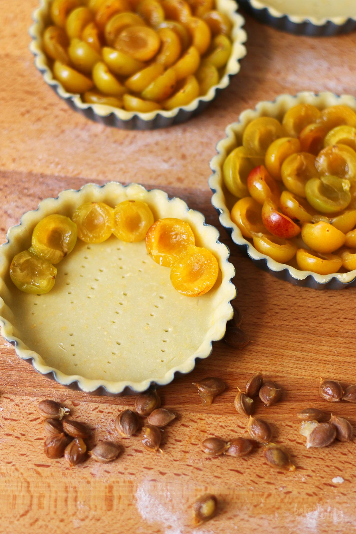 Mirabelle Plum Streusel Tartlets | Bake to the roots