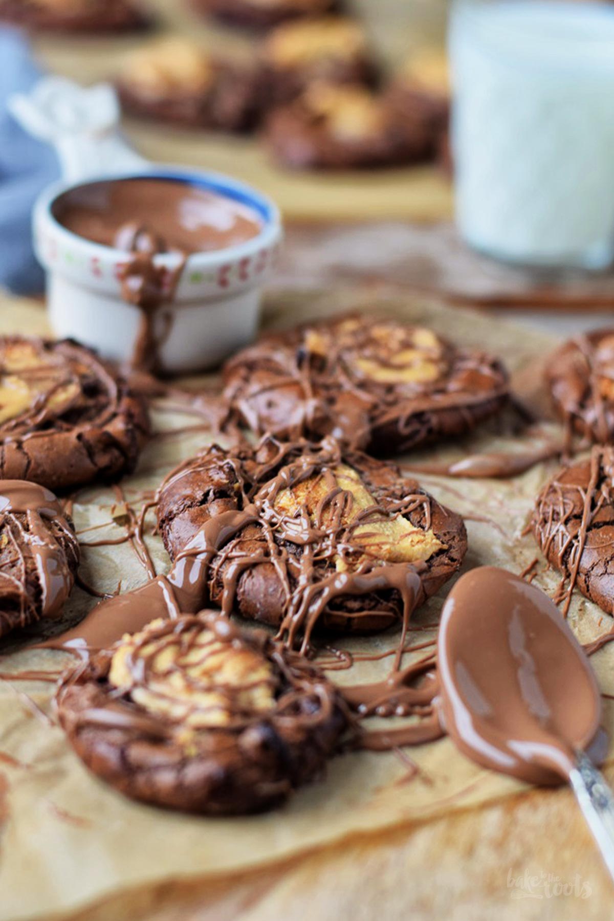 Brownie Peanut Butter Cookies by Knusperstübchen