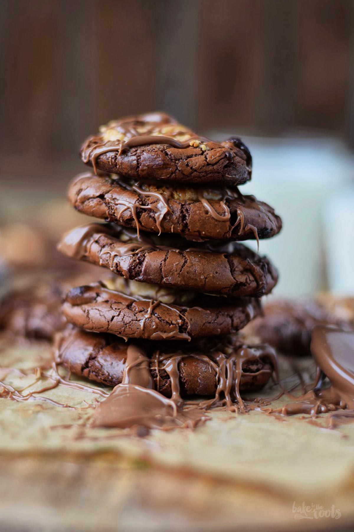 Brownie Peanut Butter Cookies by Knusperstübchen