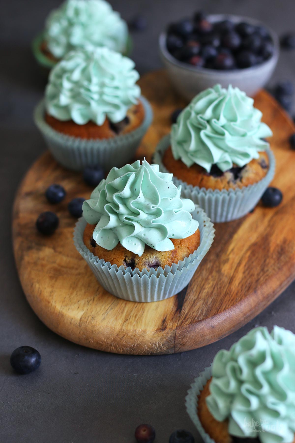 Vegan Blueberry Cupcakes | Bake to the roots