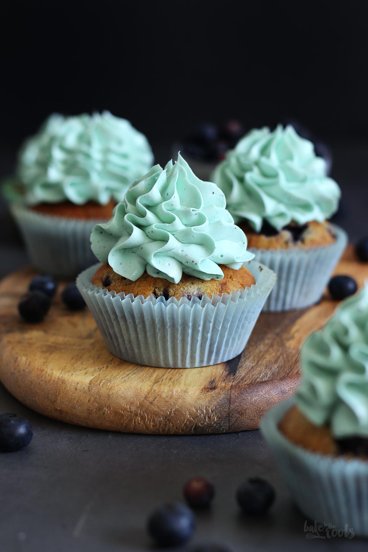 Einfache Vegane Blaubeeren Cupcakes