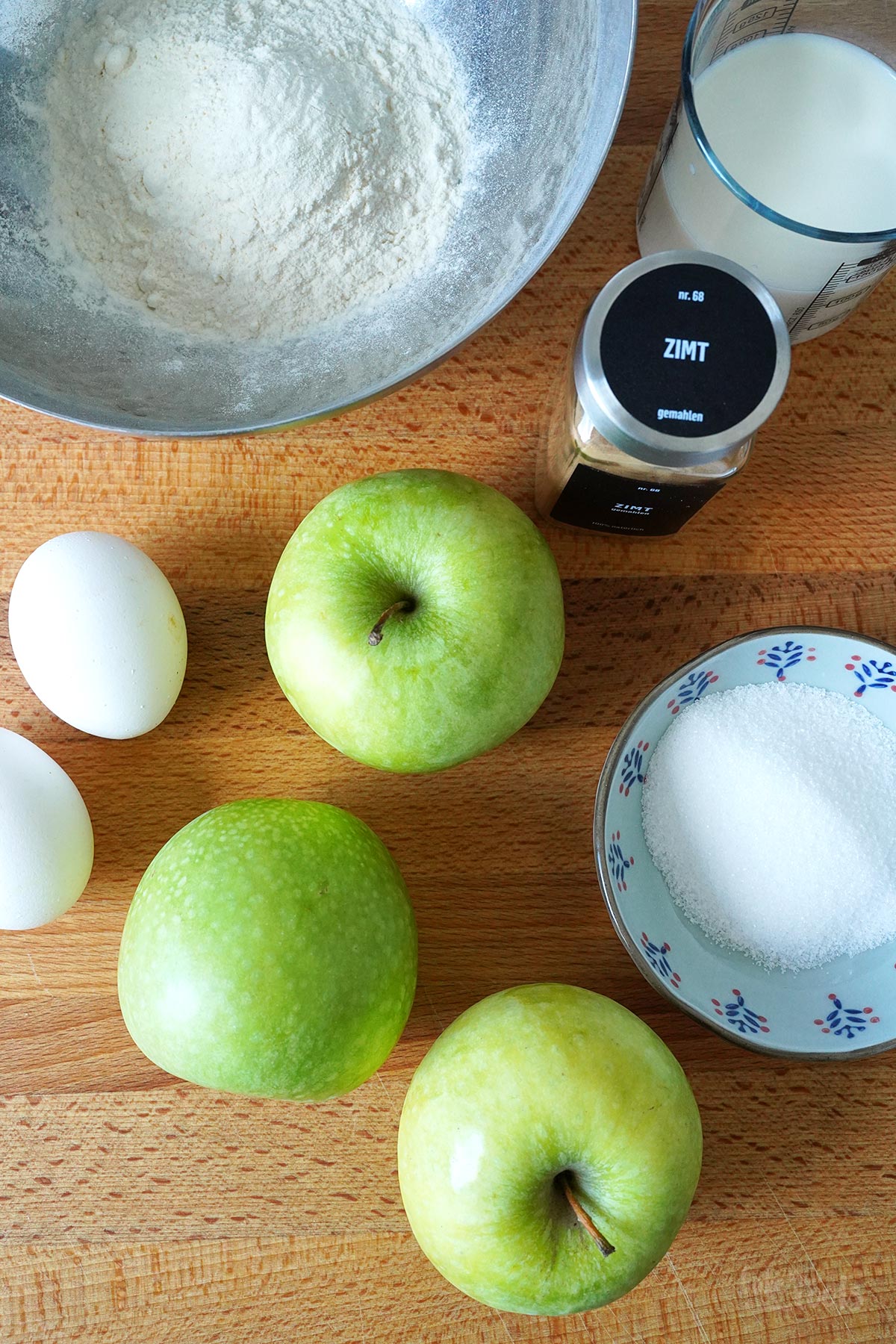 Apple Fritters with Vanilla Sauce | Bake to the roots