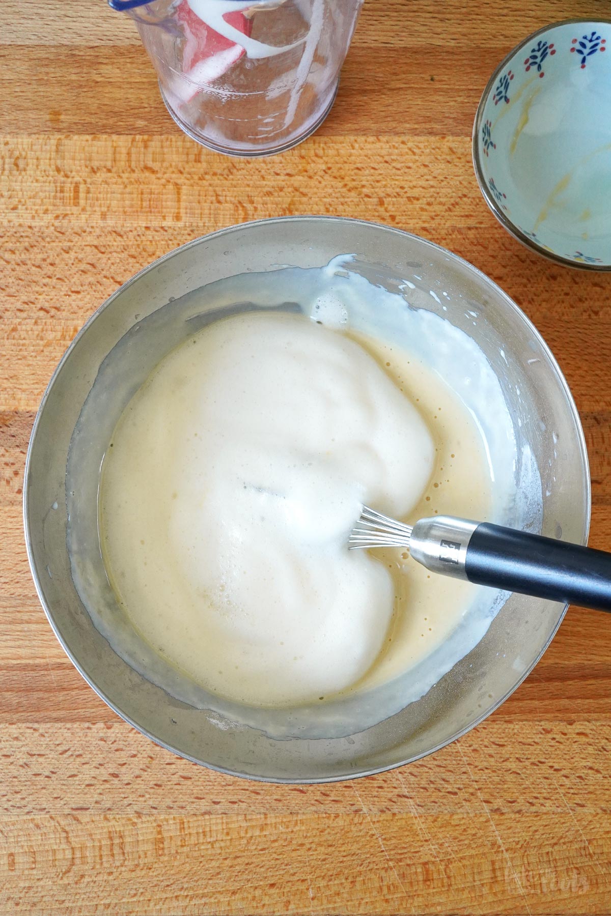 Apple Fritters with Vanilla Sauce | Bake to the roots