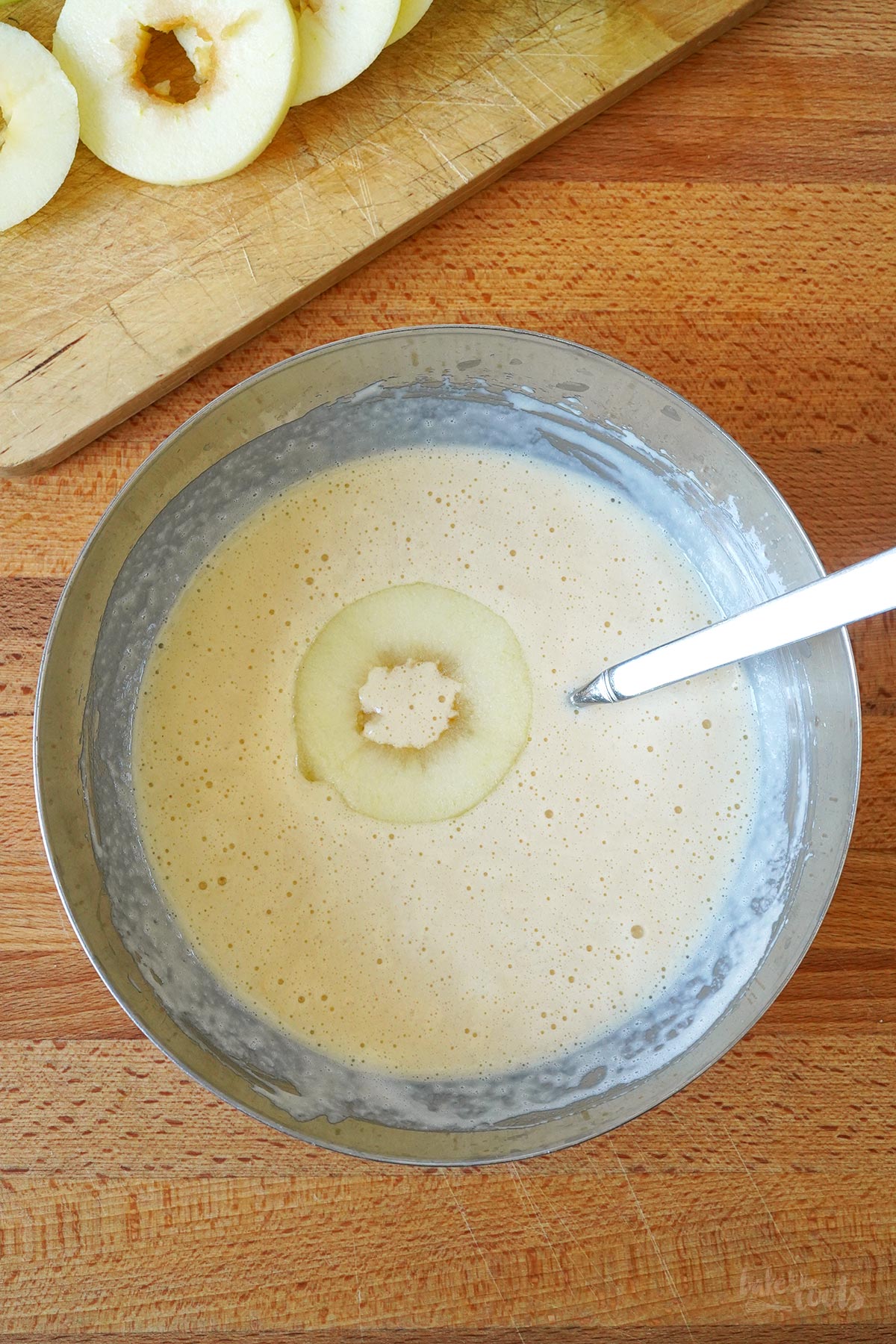 Apple Fritters with Vanilla Sauce | Bake to the roots