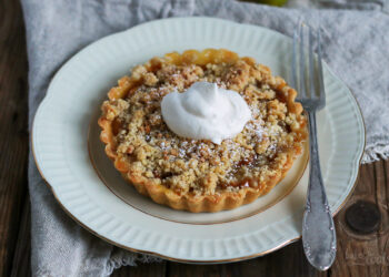 Mirabelle Plum Streusel Tartlets | Bake to the roots