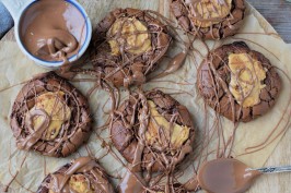 Brownie Peanut Butter Cookies by Knusperstübchen