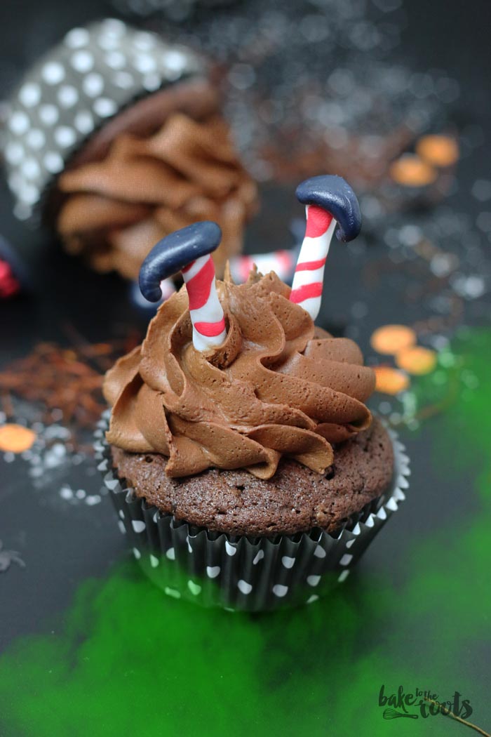 Halloween Chili Chocolate Cupcakes "Wicked Witches of the East" | Bake to the roots