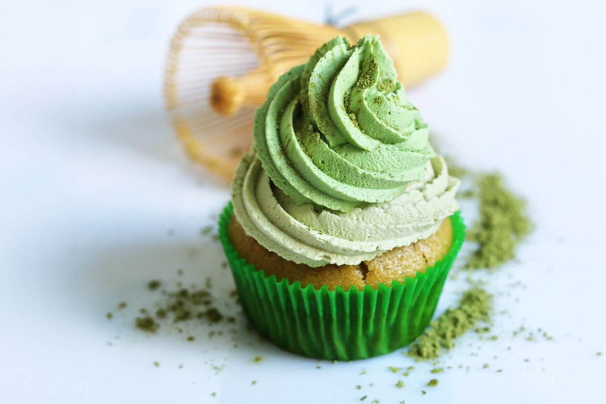 Vegan Matcha Cupcakes | Bake to the roots