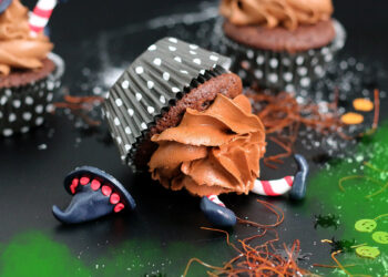 Halloween Chili Chocolate Cupcakes »Wicked Witches of the East« | Bake to the roots