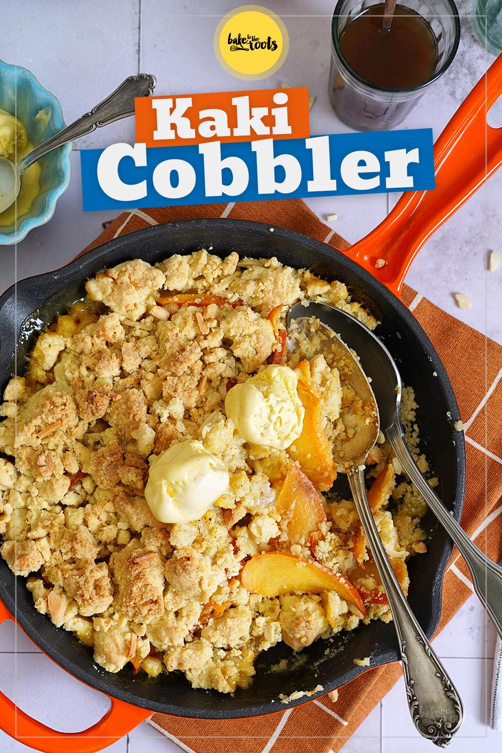 Einfacher Kaki Cobbler | Bake to the roots