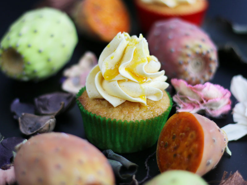 Prickly Pear Cupcakes | Bake to the roots