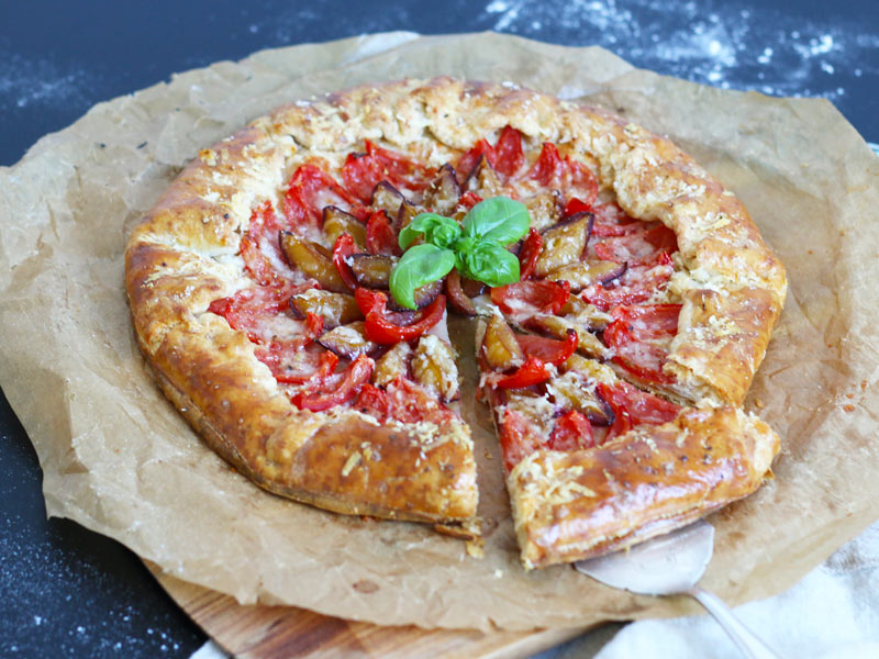 Tomato & Plum Galette | Bake to the roots