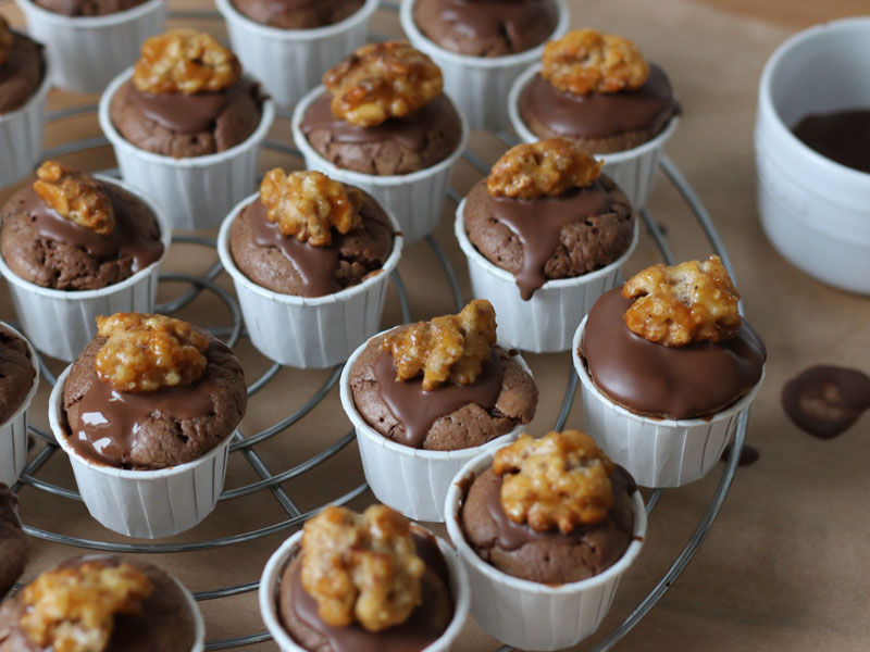 Brownie Bites with Cardamom and Tangerine | Bake to the roots