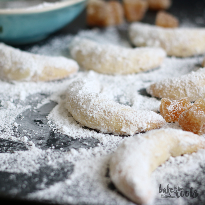 Ginger Crescent Cookies | Bake to the roots