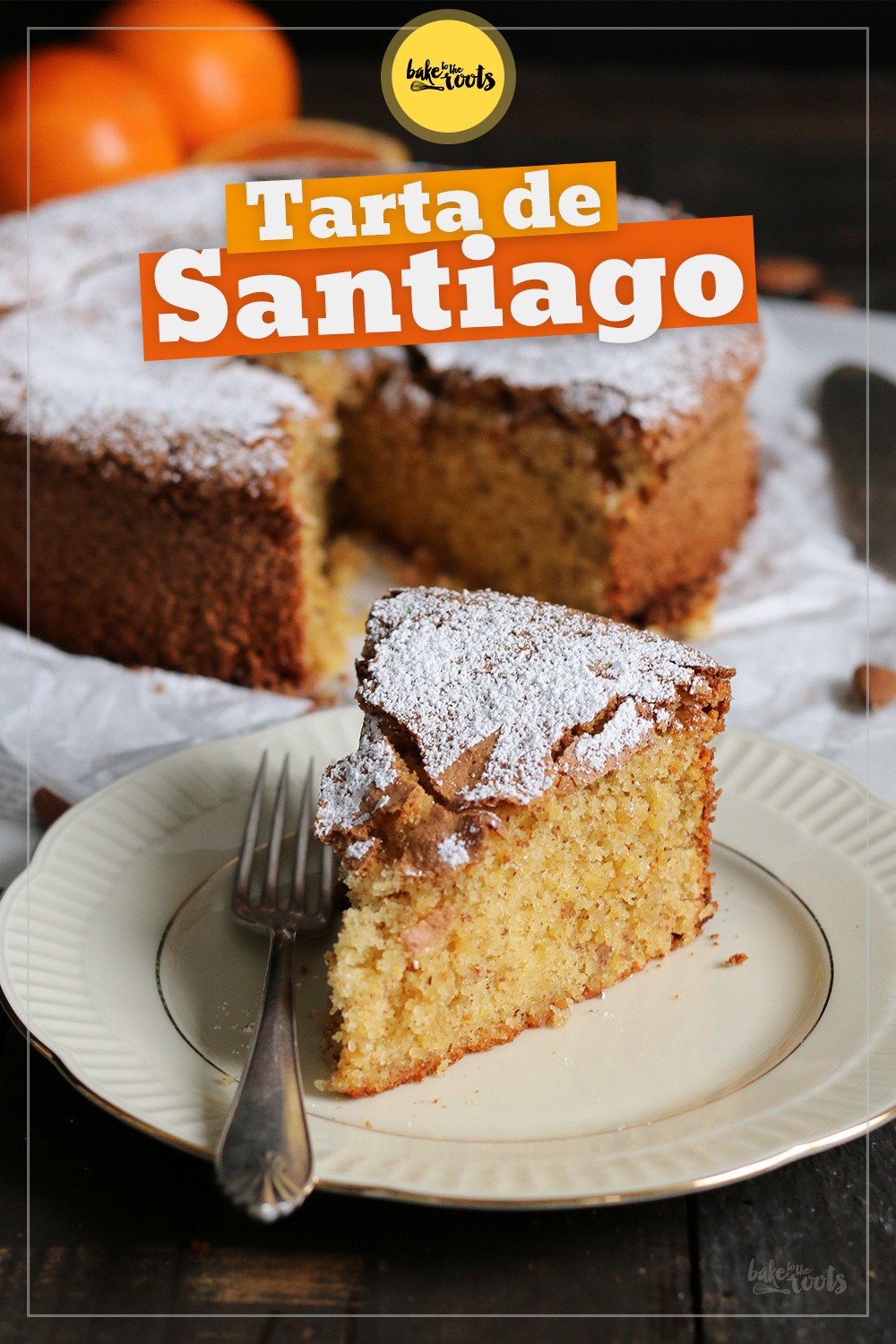 Tarta de Santiago aka. Mandelkuchen | Bake to the roots