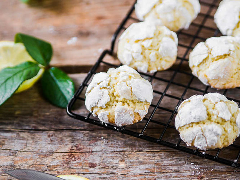 Lemon Crinkle Cookies | Cookie Friday with "Das Küchengeflüster"