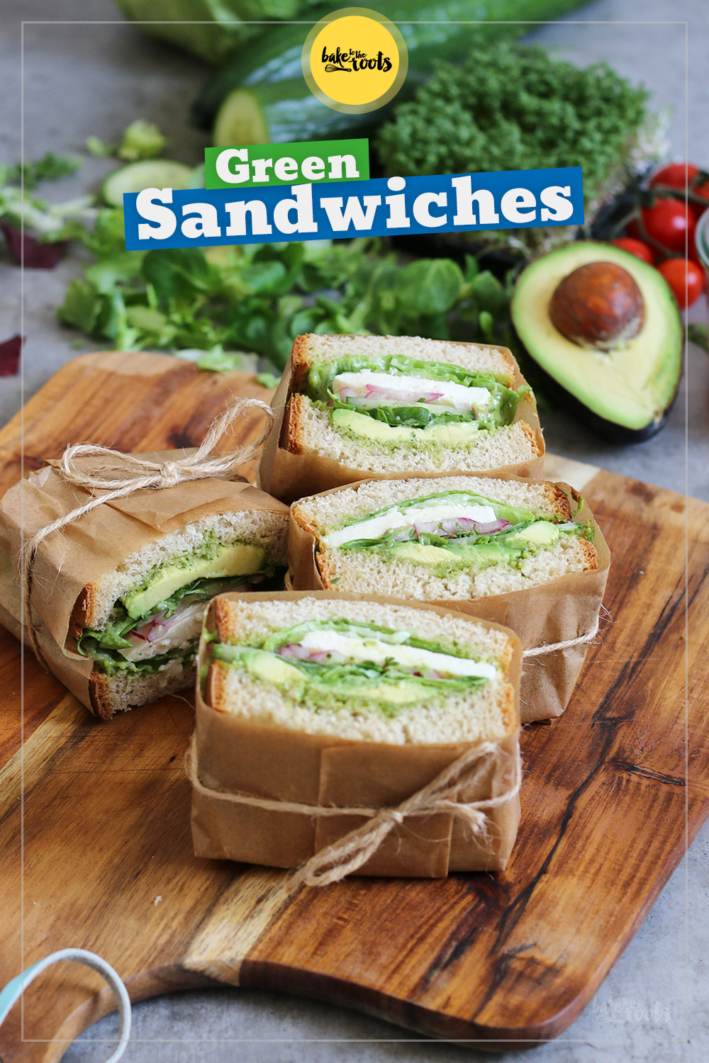 Green Sandwiches | Bake to the roots