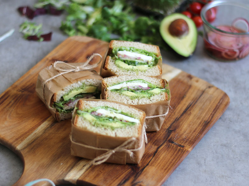 Green Sandwiches | Bake to the roots