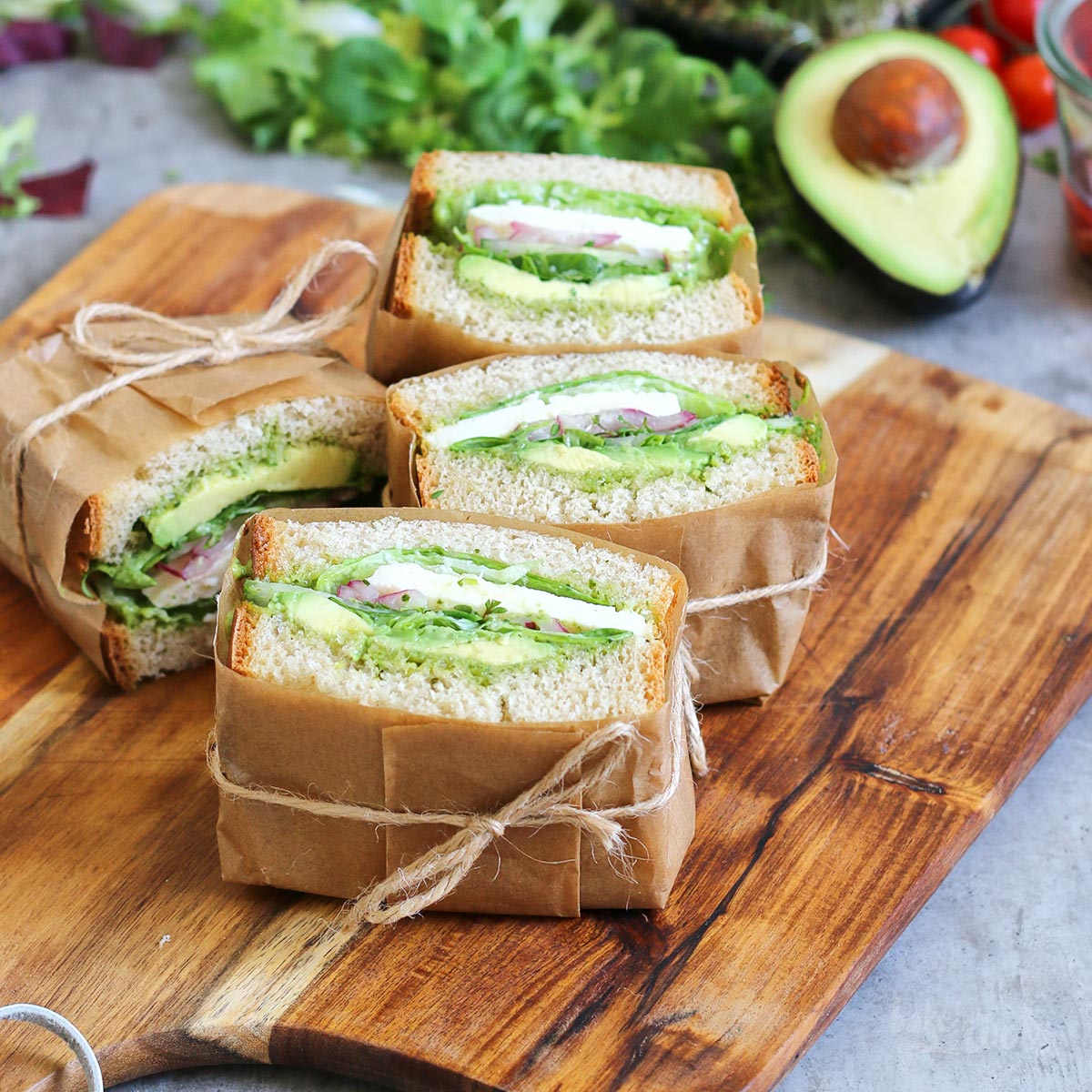 Green Sandwiches | Bake to the roots