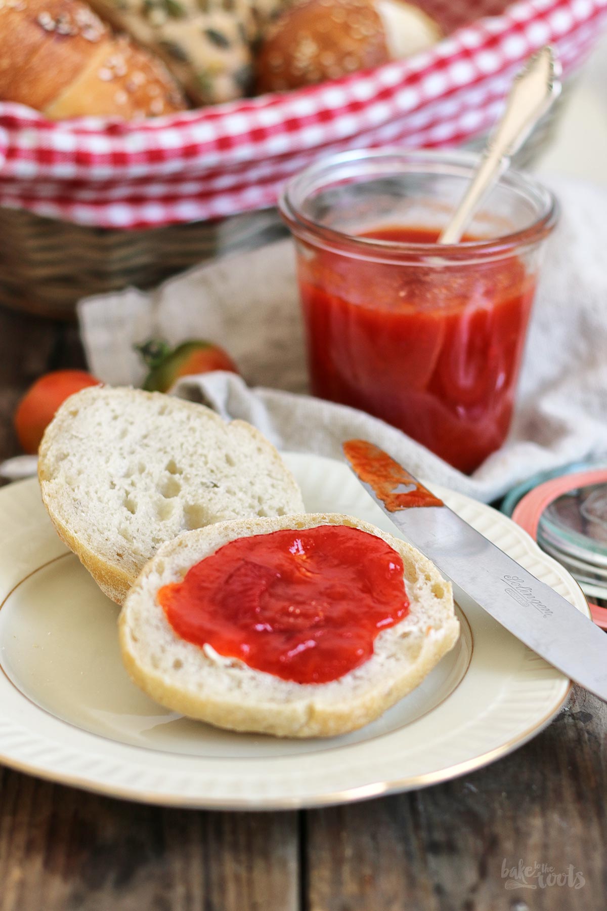 Roasted Pepper Jam | Bake to the roots