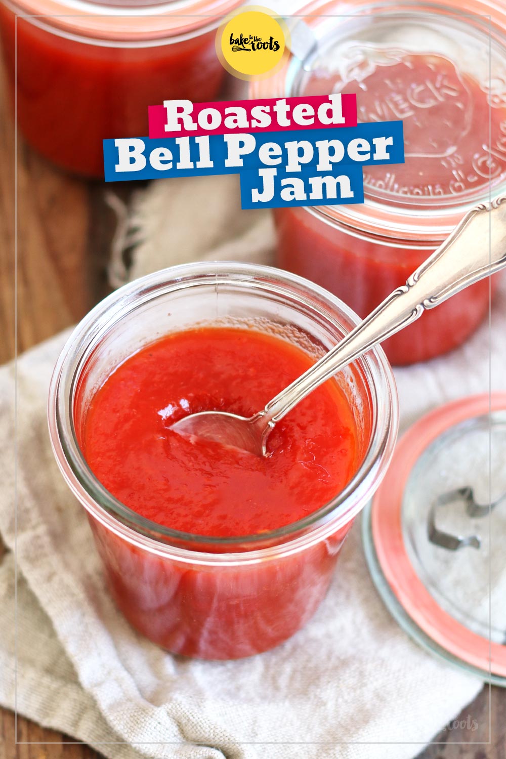 Roasted Pepper Jam | Bake to the roots