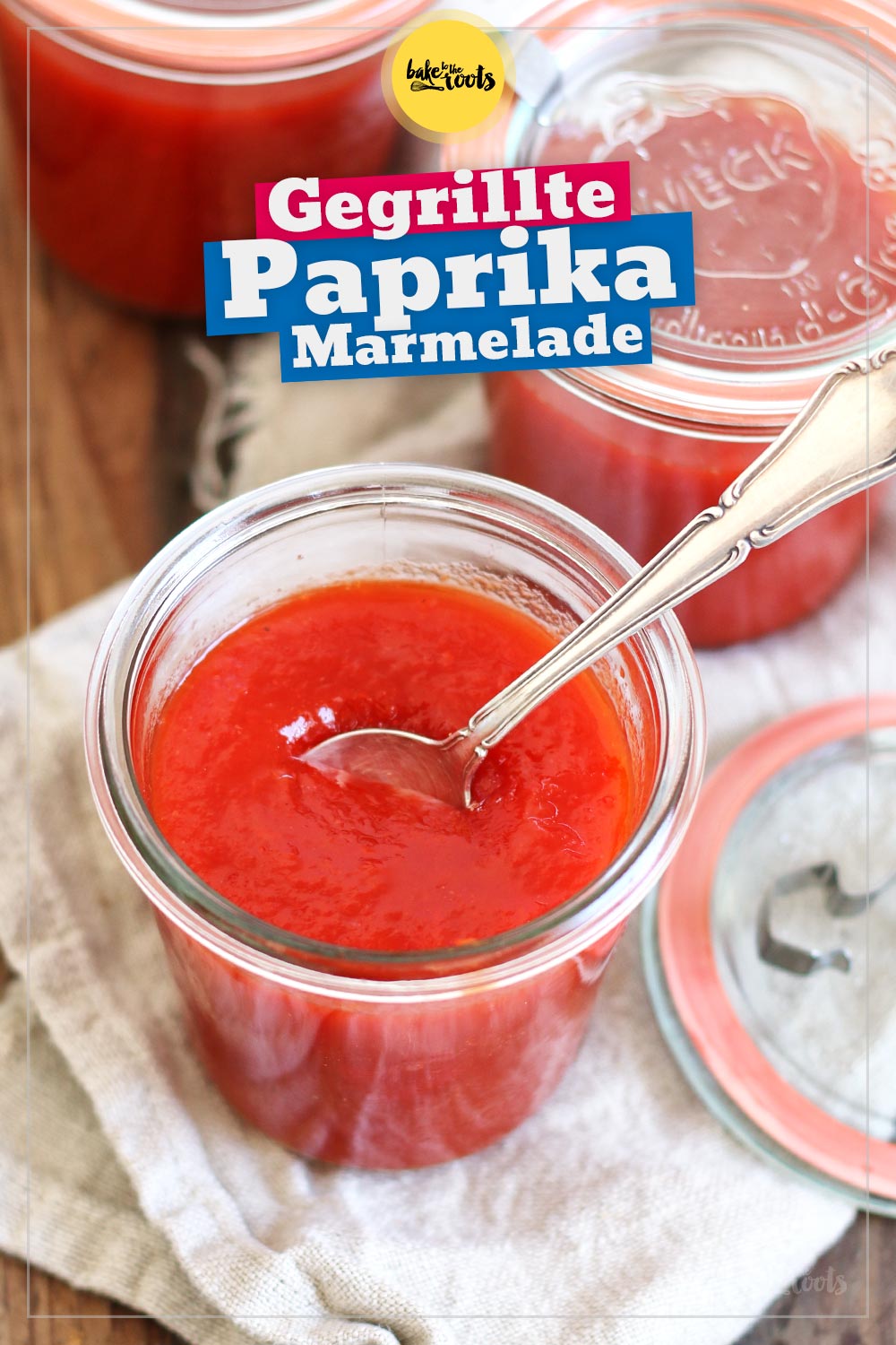 Gegrillte Paprika Marmelade | Bake to the roots