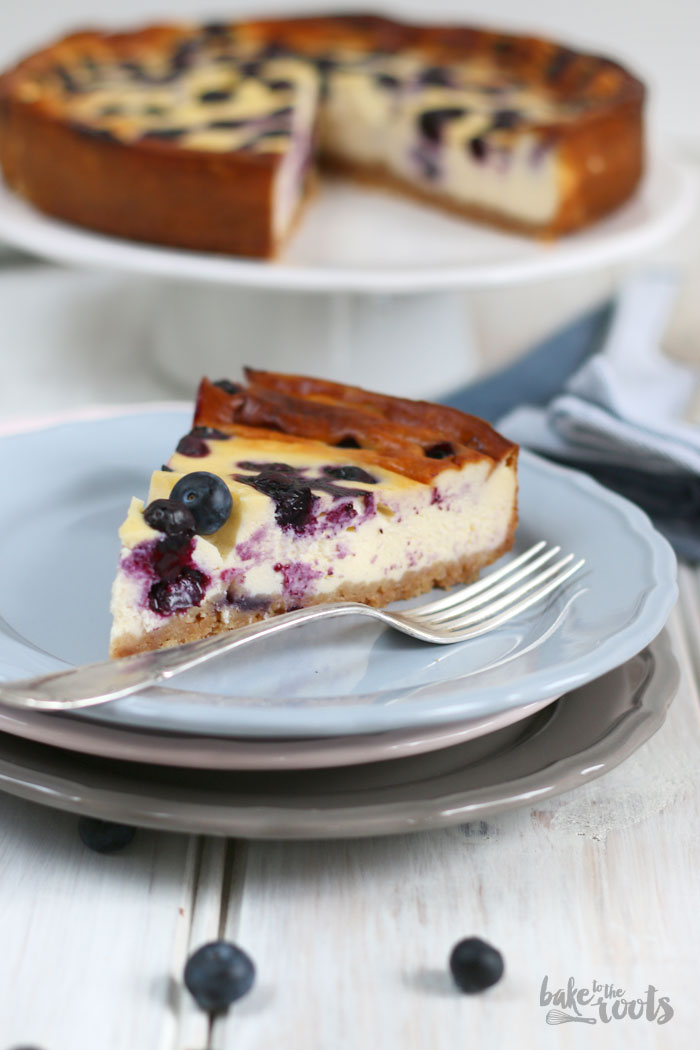 Blueberry Mascarpone Cheesecake | Bake to the roots