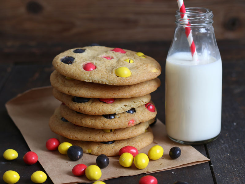 M&M's Peanut Cookies | Bake to the roots