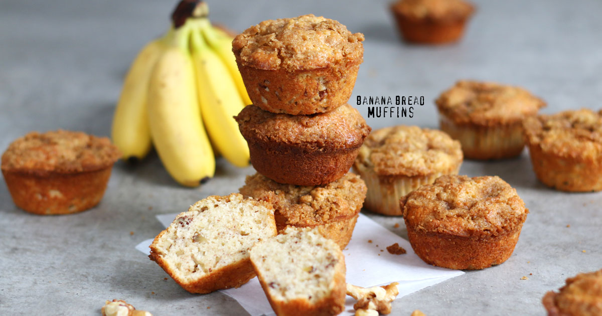 Banana Bread Muffins | Bake to the roots