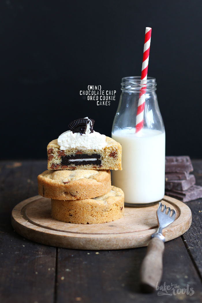 (Mini) Chocolate Chip Oreo Cookie Cakes | Bake to the roots