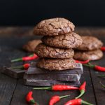 Double Chocolate Chili Lava Cookies | Bake to the roots