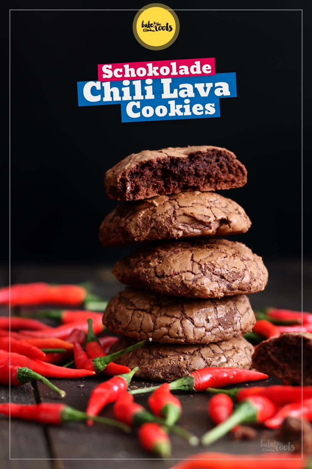 Schokolade Chili Lava Cookies | Bake to the roots