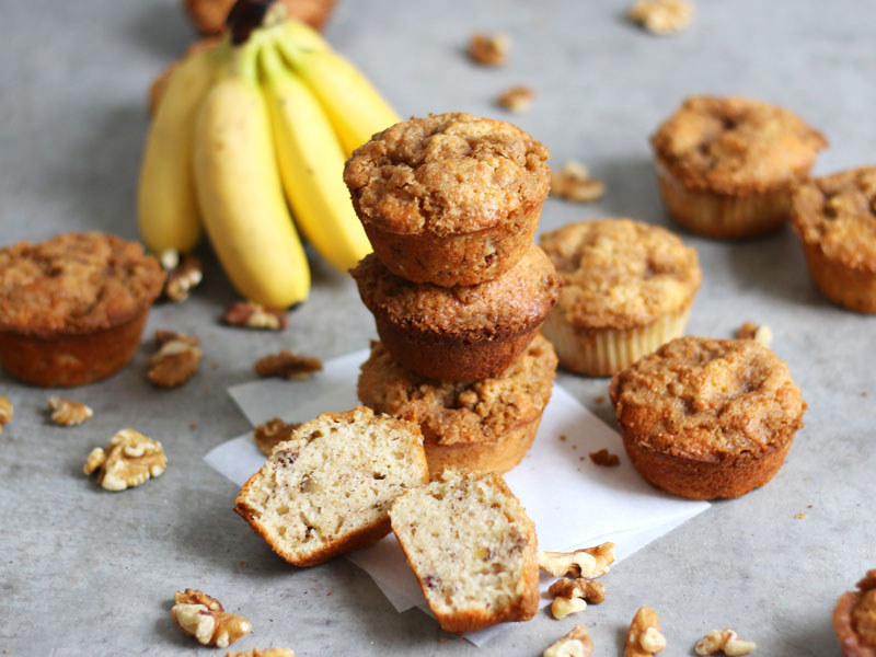 Banana Bread Muffins | Bake to the roots