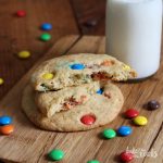 Giant M&M Cookies | Bake to the roots