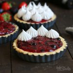 Wild Berry Mascarpone Meringue Tartlets | Bake to the roots