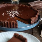 Baileys Caramel Chocolate Tart | Bake to the roots