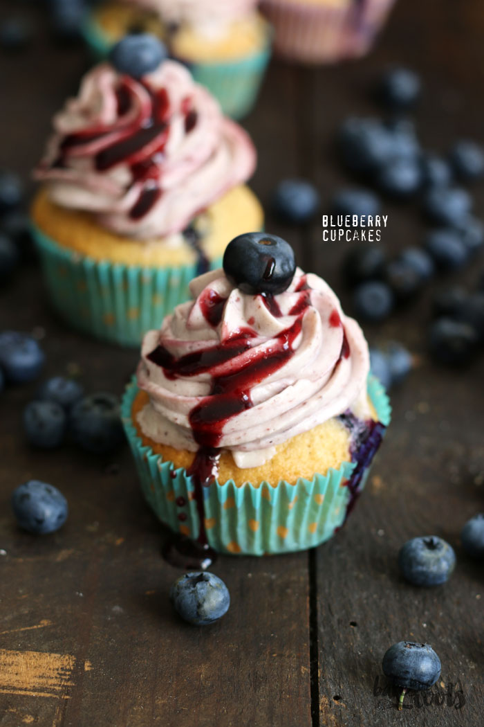 Blueberry Cupcakes | Bake to the roots
