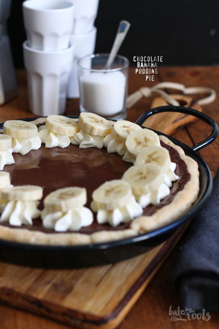Chocolate Banana Pudding Pie | Bake to the roots