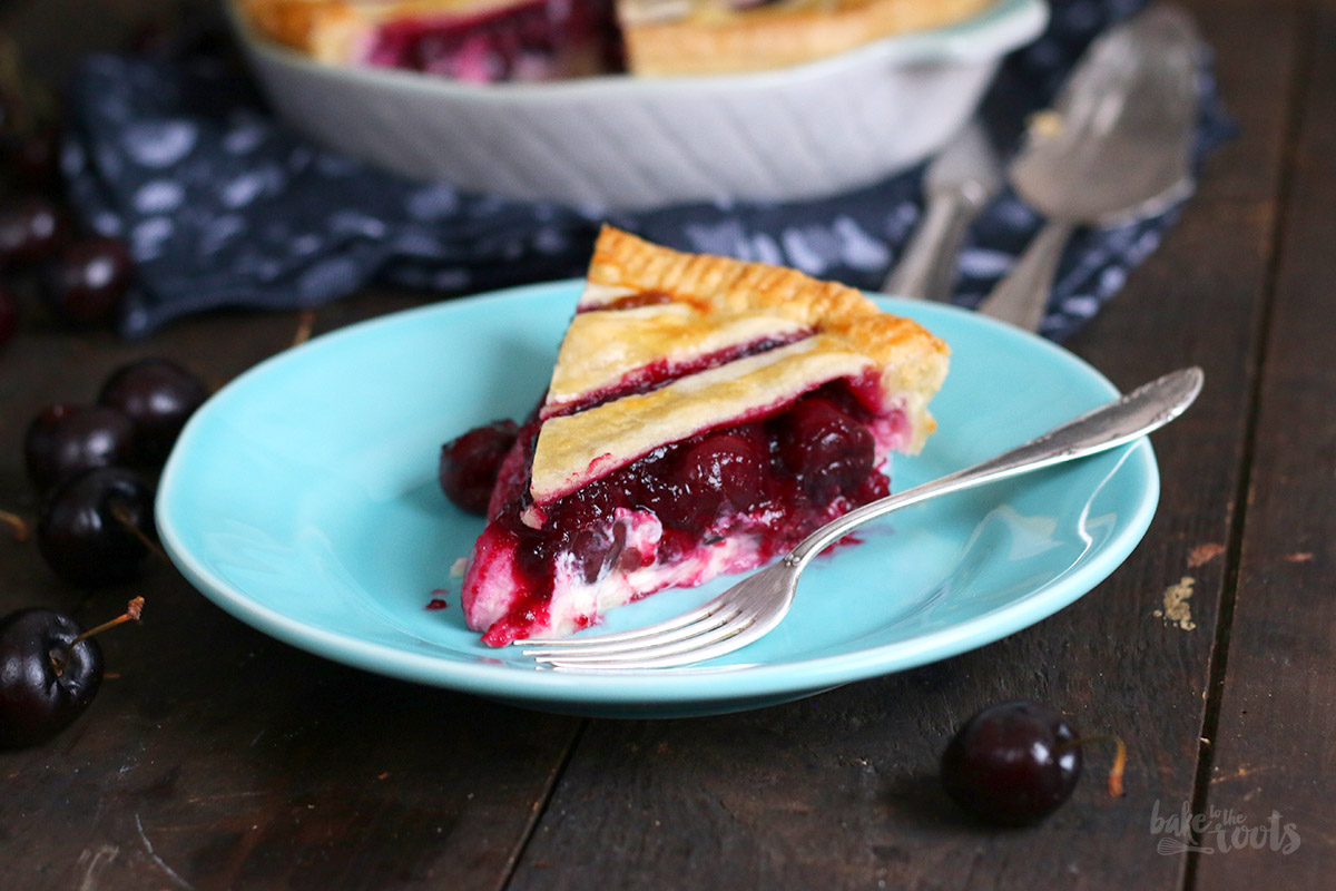 Cherry Cheesecake Pie | Bake to the roots