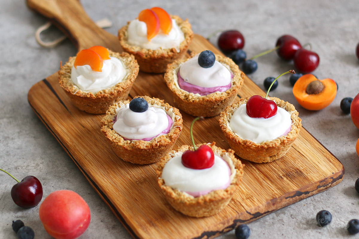 Cookie Cups with Berries & Skyr | Bake to the roots