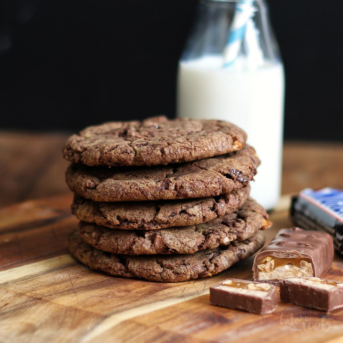 Simple & Easy Snickers Cookies | Bake to the roots