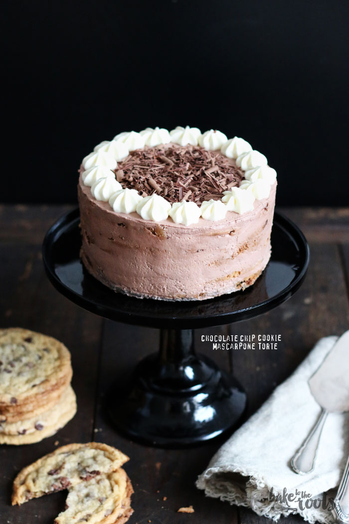 Chocolate Chip Cookie Mascarpone Cake | Bake to the roots