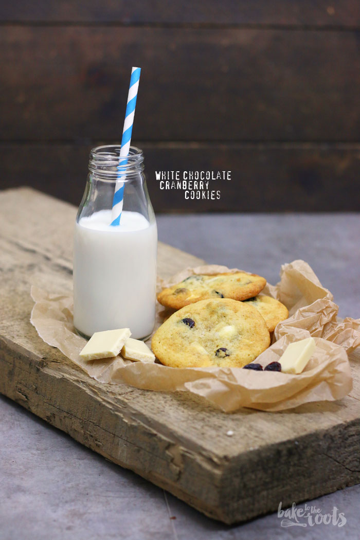 White Chocolate Cranberry Cookies | Bake to the roots