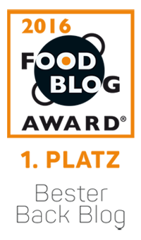 Food Blog Award 2016 - Bester Back Blog