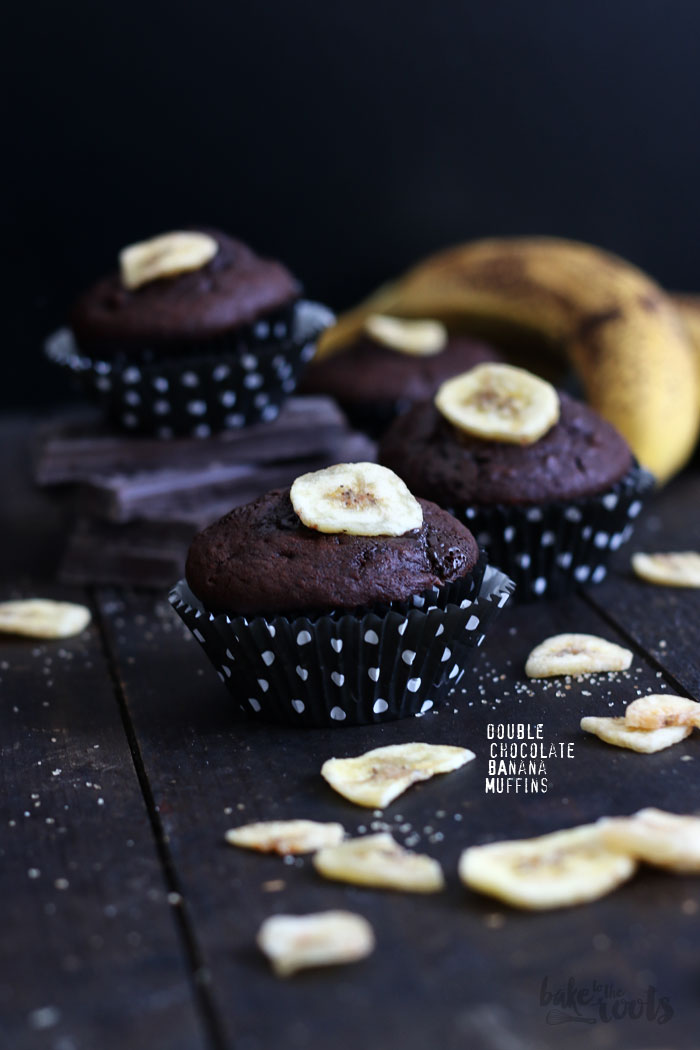 Double Chocolate Banana Muffins | Bake to the roots