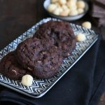 Double Chocolate Macadamia Nut Cookies | Bake to the roots