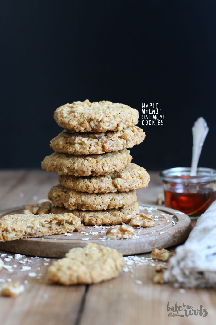 Maple Walnut Oatmeal Cookies | Bake to the roots