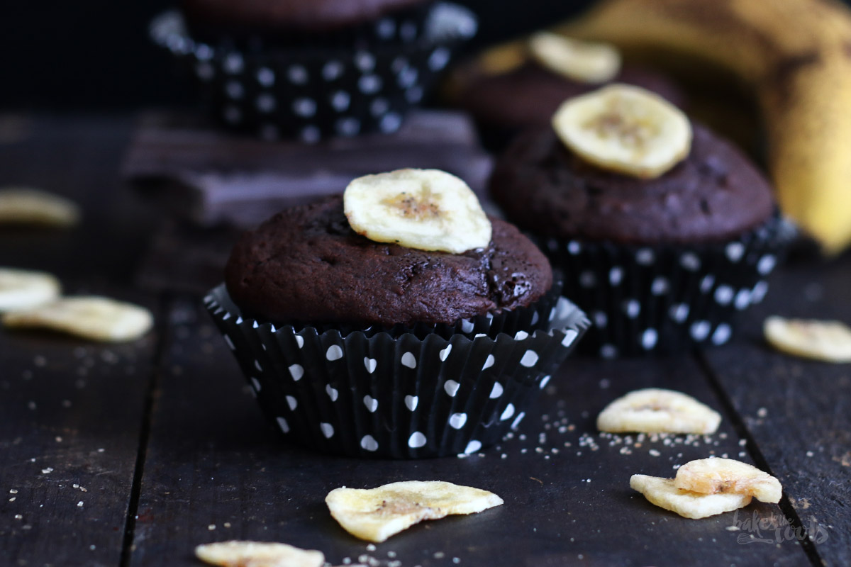 Double Chocolate Banana Muffins | Bake to the roots
