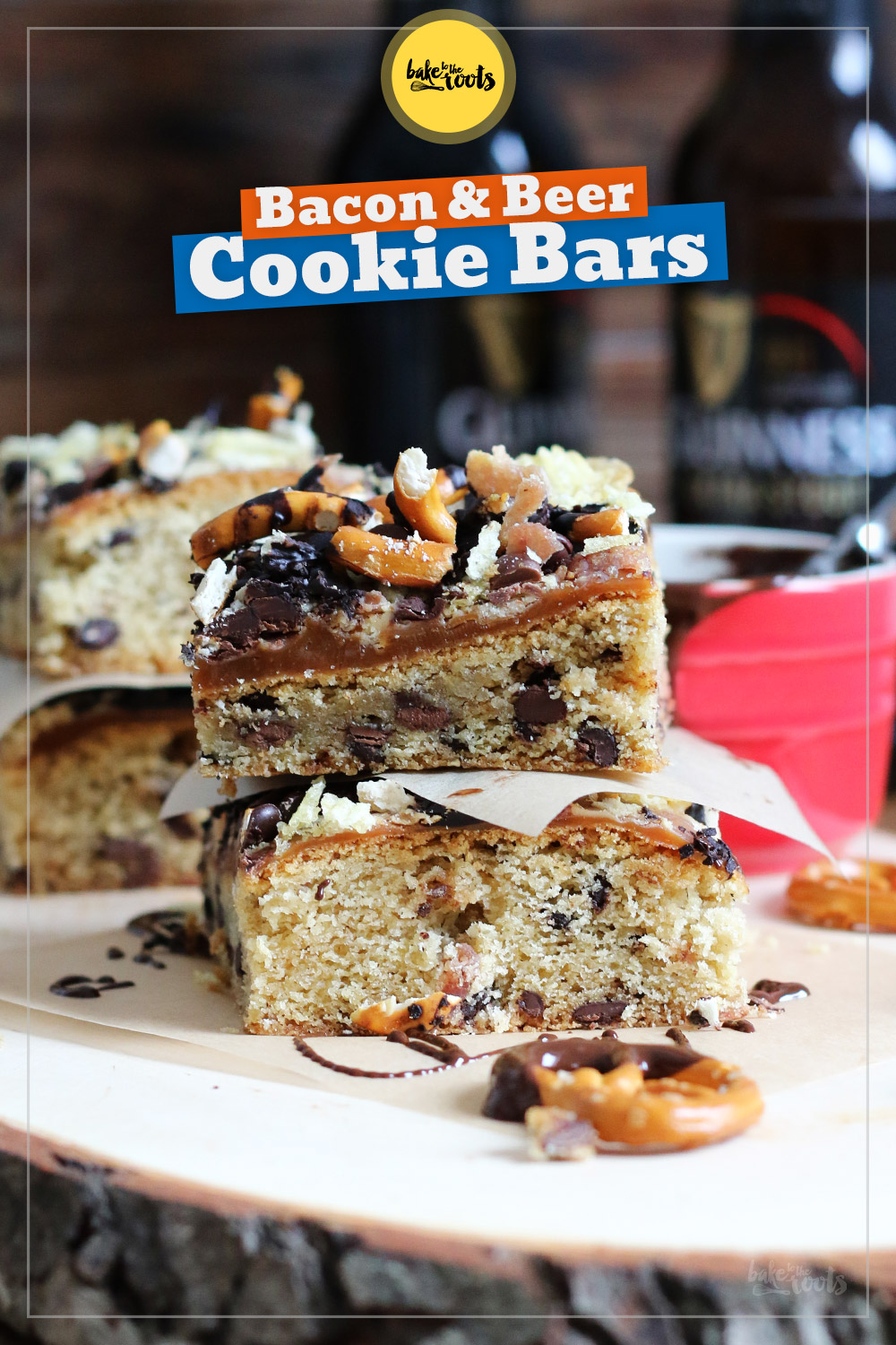 Cookie Bars mit Bacon & Schwarzbier | Bake to the roots
